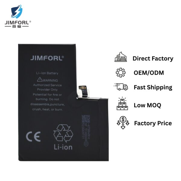 主图_4 JImforl iPhone 13 OEM 0 Cycle Rechargeable Li-Ion Battery Pack 13 Pro Plus 3.85V High Capacity 0-Cycle for for Mobile Phone